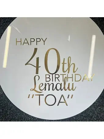 Mesh and custom signage package - Balloonz