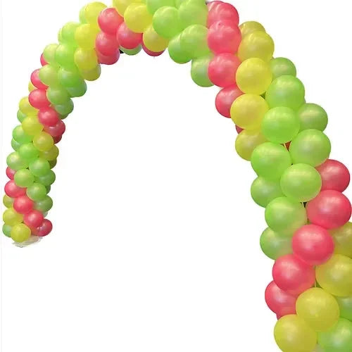 Self standing indoor balloon arch in neon - Balloonz
