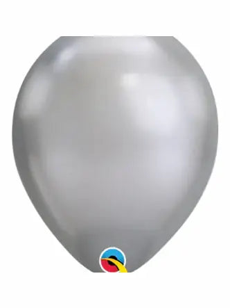 Chrome Silver Balloon in Sizes Small, Regular, or Large