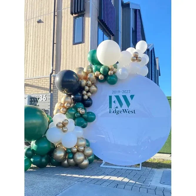 Corporate acrylic balloon garland backdrop - Balloonz