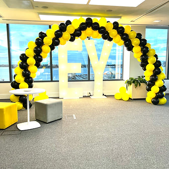 Self Standing Indoor Balloon Arch Corporate Colours