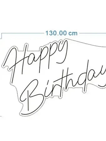 Happy birthday XL neon hire - Balloonz