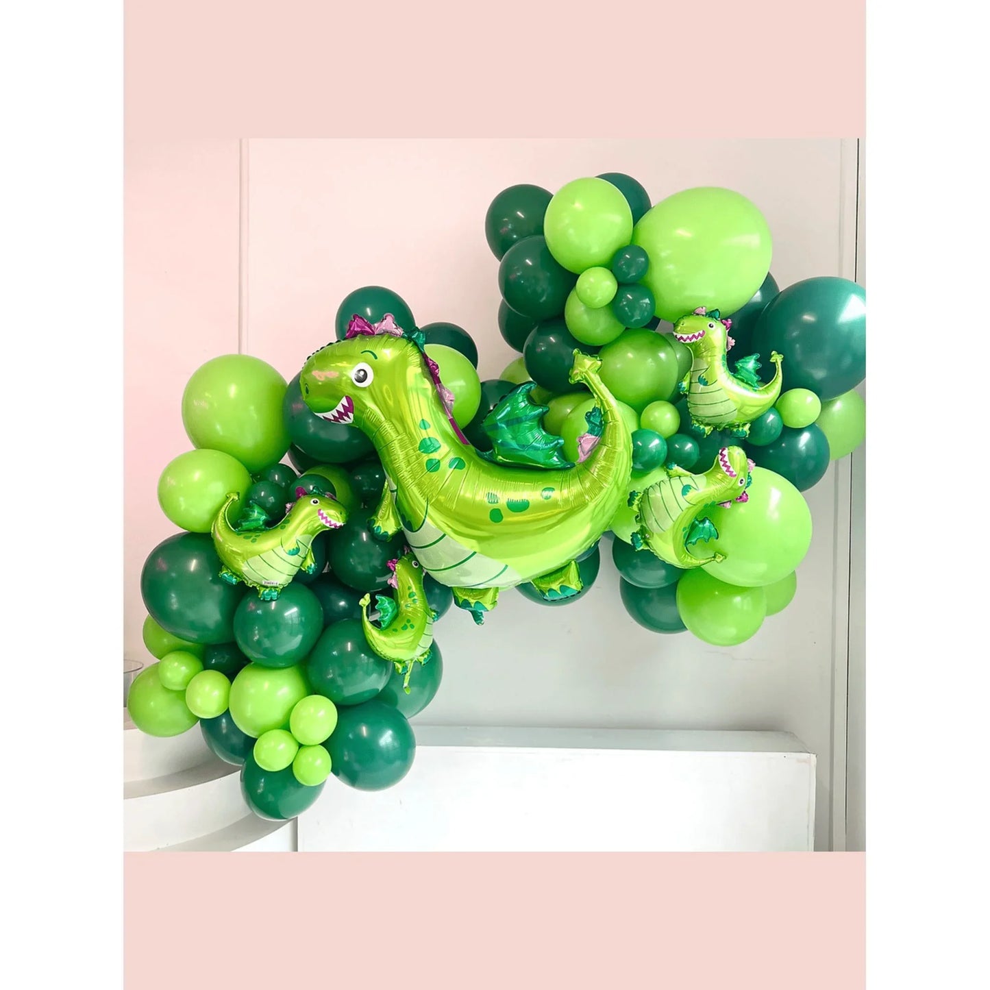 Grab and Go inflated Happy dinosaur balloon garland 2.5m MIDI - Balloonz