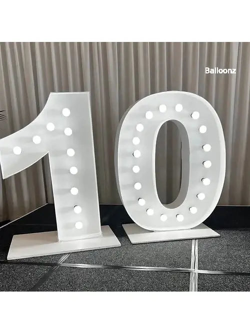 Giant 10 Light up number hire
