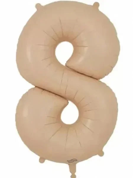 86cm Nude Number Foil Balloons (0-9) - Helium Filled - Balloonz
