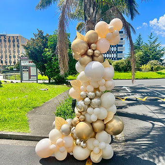 Grab and Go inflated balloon garland on stand 3m #1 Deluxe chic  Balloonz   