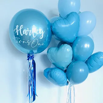 Personalised Foil Helium Balloon Bundle
