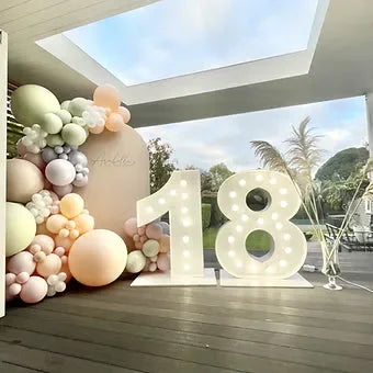 Full milestone birthday set up rental - Balloonz