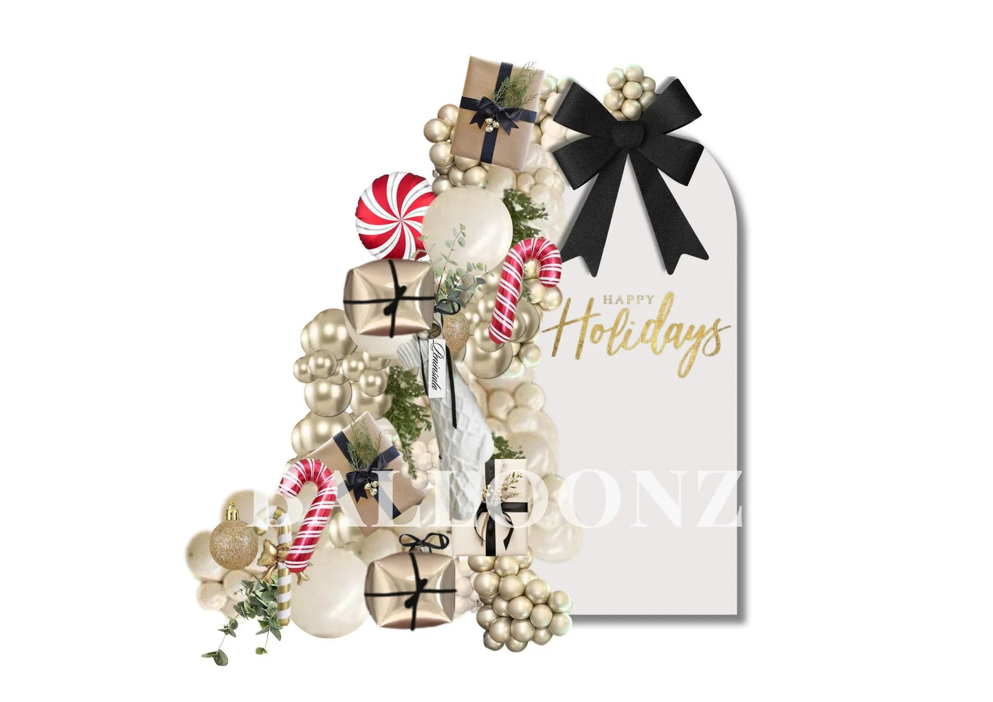 Chanel Inspired Christmas backdrop - Balloonz