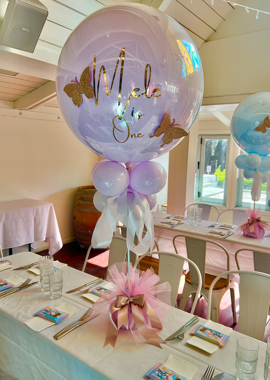 Balloon Centerpieces pastel