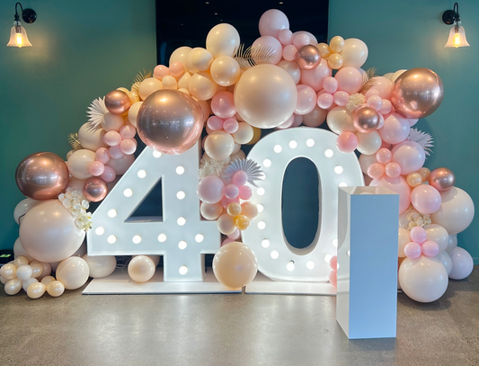 40th birthday balloon decorations