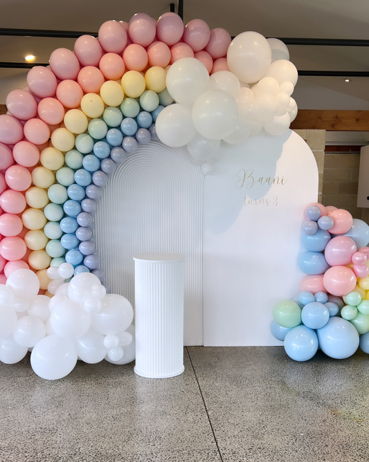 Rainbow Balloon Set | Backdrop Cake Set | Balloonz
