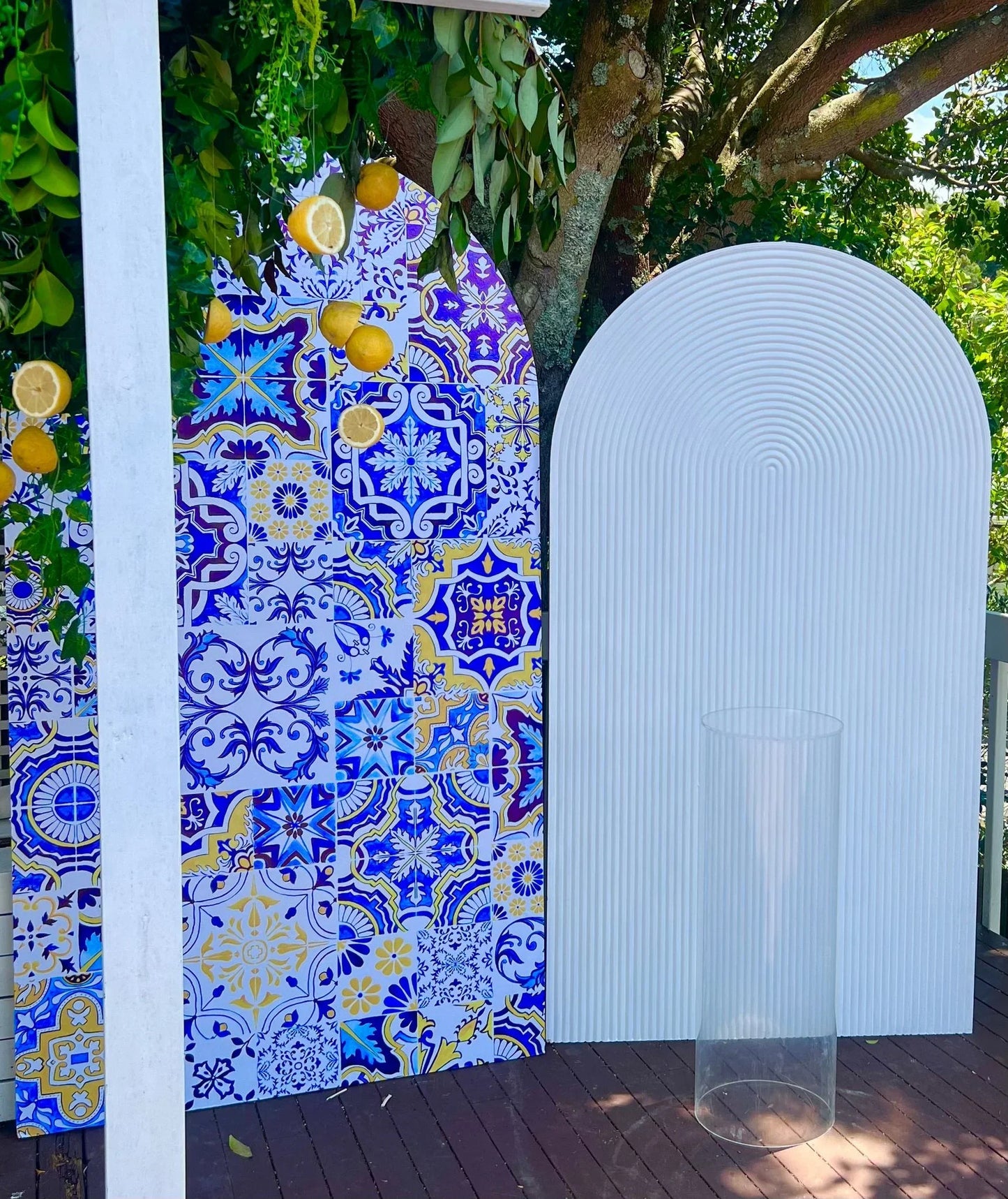 Capri themed backdrops - Balloonz