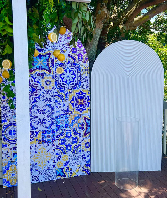 Capri themed backdrops - Balloonz