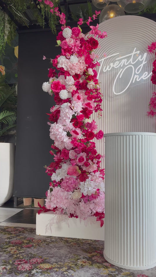 Ripple Backdrop with Luxury Floral Arrangement