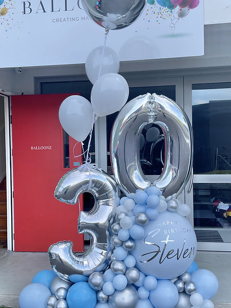 Self-Standing Balloon Bouquet | 50th Birthday Decorations | Balloonz