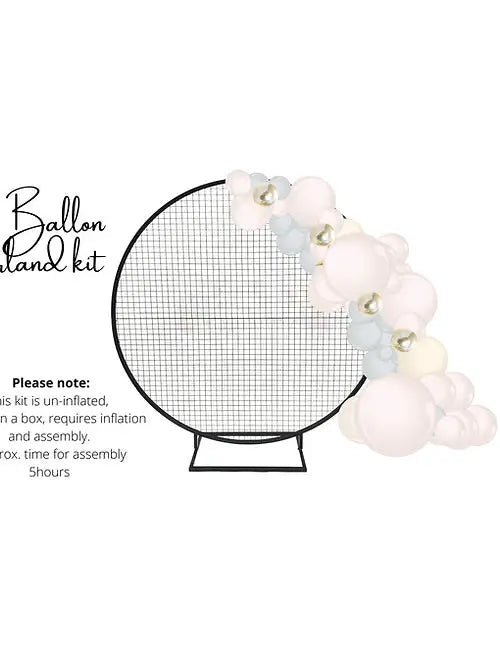 Balloon garland 2.5m kit Eucalyptus-sand/silver -UN-INFLATED Balloon kit Balloonz   