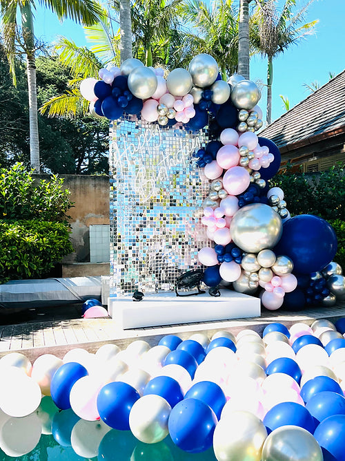 Shimmer wall with balloons package #3 Shimmer wall Balloonz   