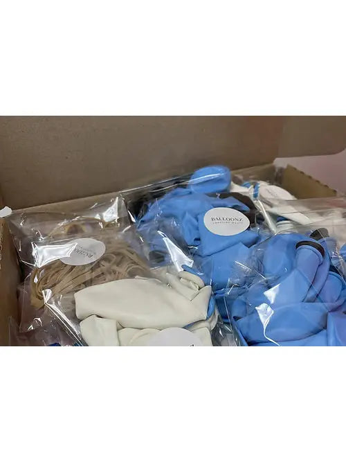 Balloon garland 2.5m kit Eucalyptus-sand/silver -UN-INFLATED Balloon kit Balloonz   