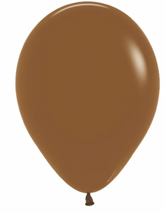 COFFEE - BROWN BALLOON in Sizes - small, regular or large Individual balloons Balloonz   