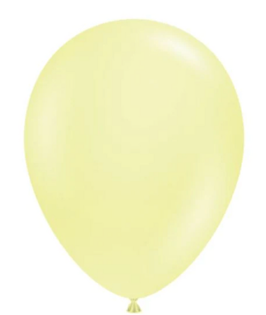 LEMONADE-LIGHT YELLOW  -  BALLOON in Sizes - small, regular or large Individual balloons Balloonz   