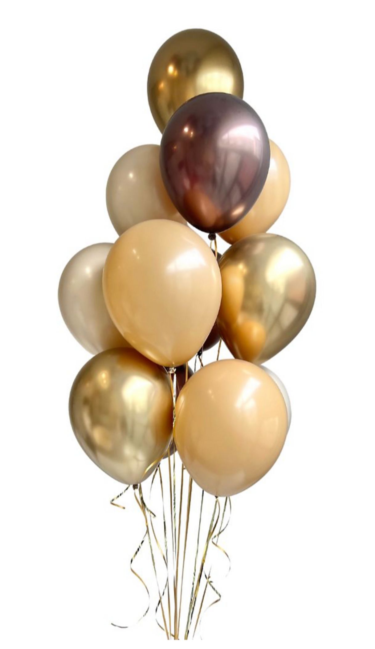 "The Milk Chocolate" luxe helium balloon bouquet  Balloonz   
