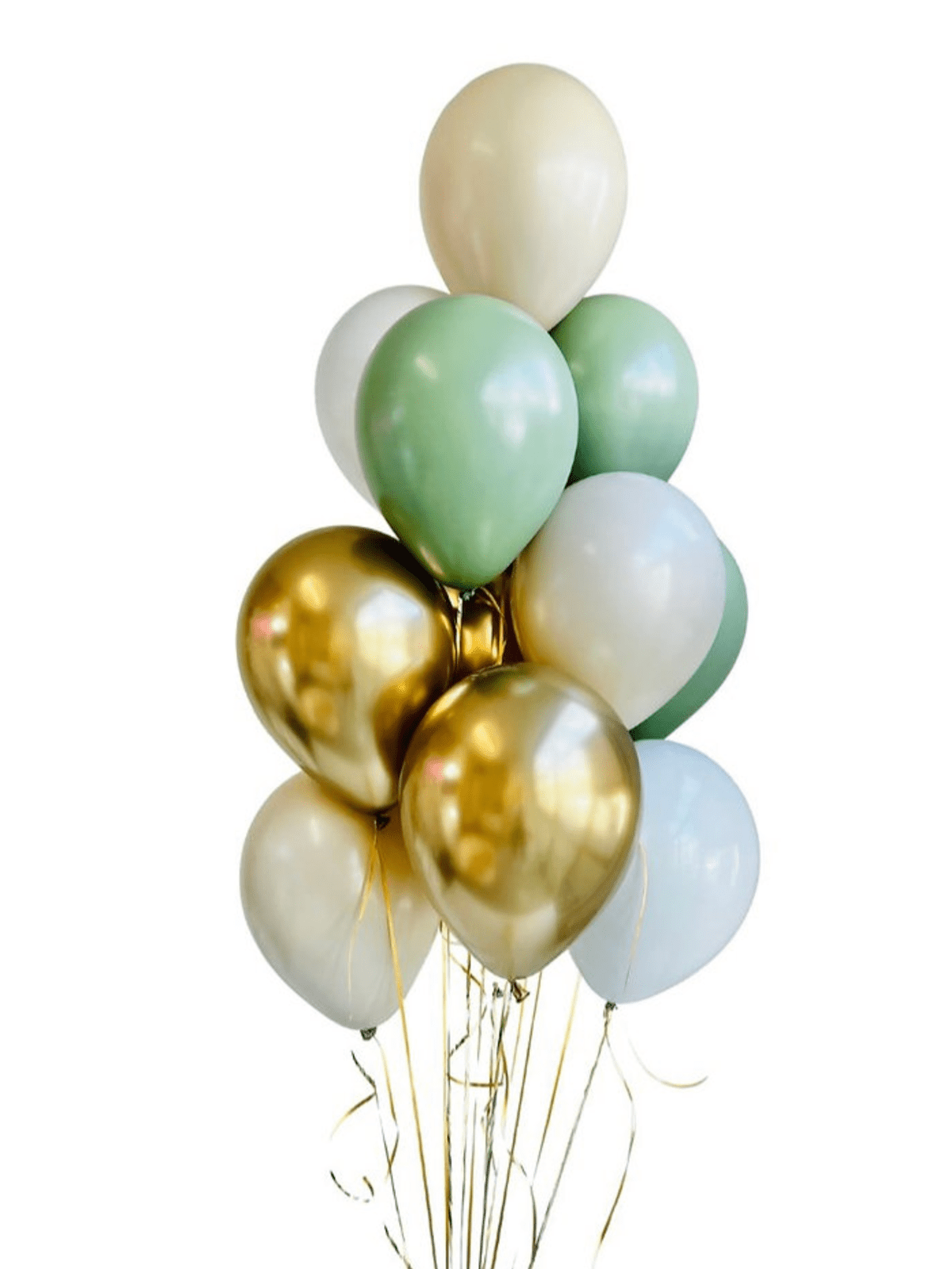 "Natural lush" - helium balloon bouquet